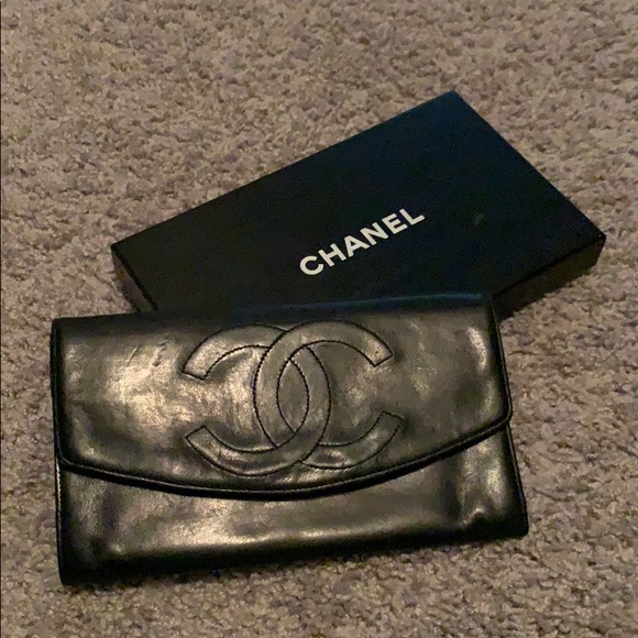 CHANEL Handbags - SOLD!! 💯 Auth Chanel wallet clutch Rare!!
